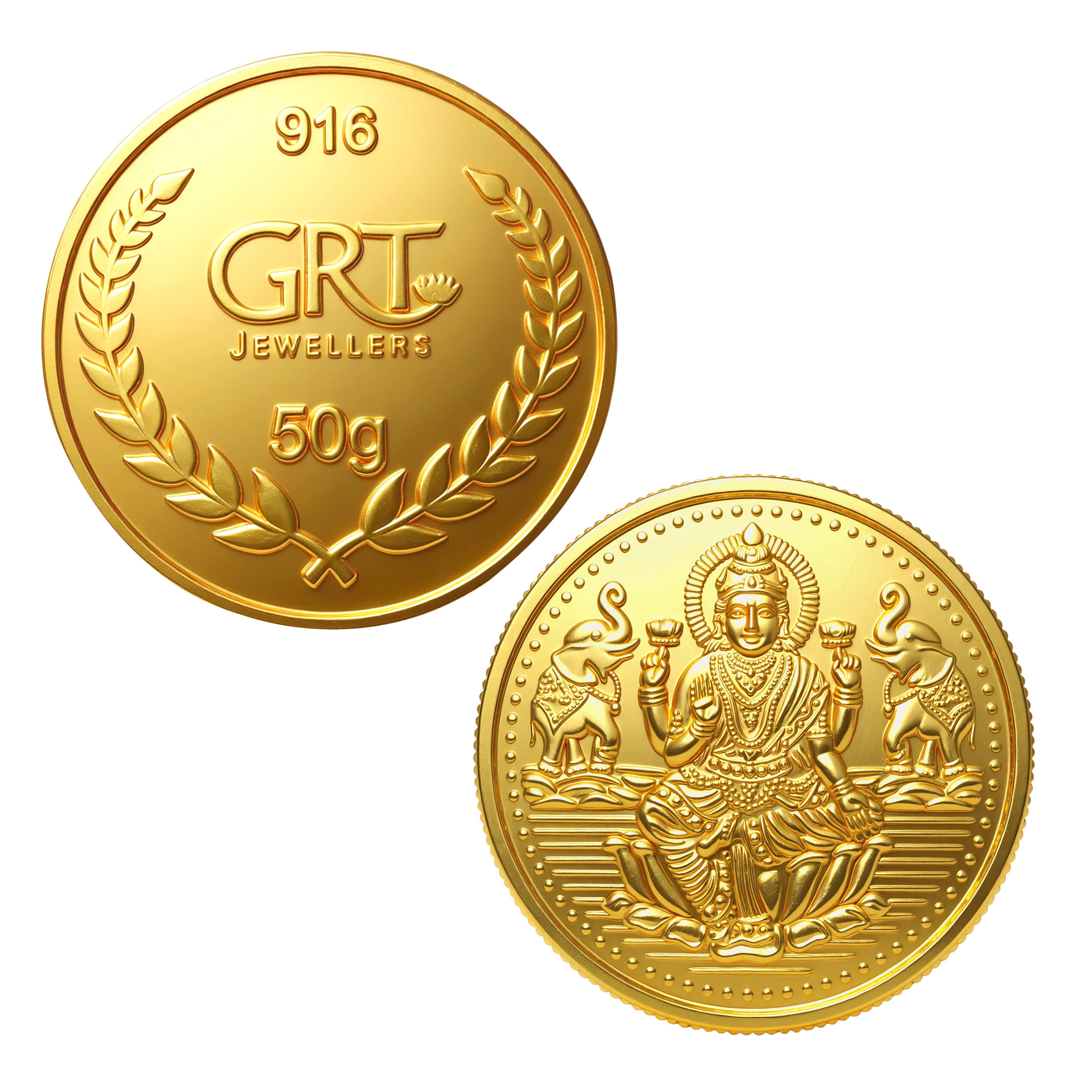 22KT - 50 Grams Lakshmi Gold Coin